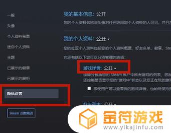 steam个人资料怎么隐藏游戏(steam个人资料怎么隐藏游戏数据)