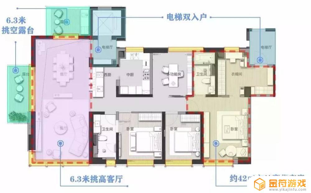 大平层住宅户型图 大平层住宅户型图大全