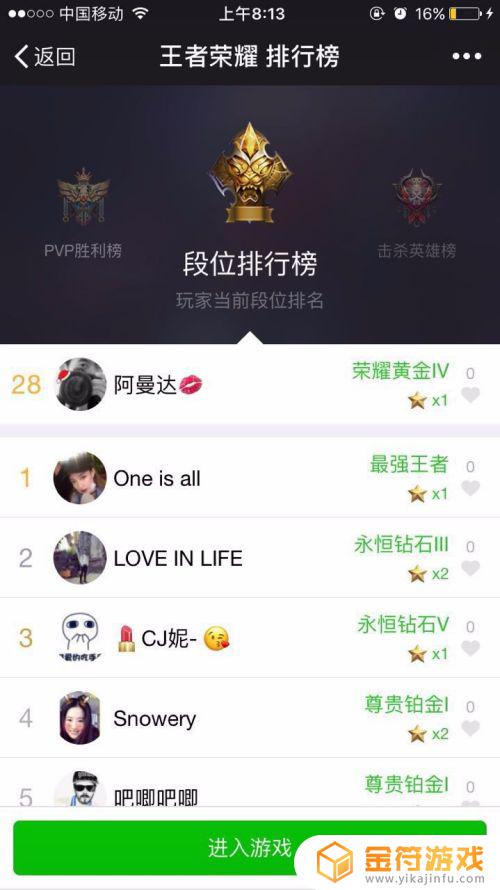 王者如何上荣耀榜 王者如何上荣耀榜称号