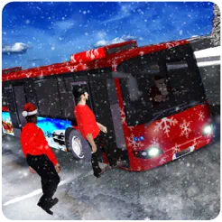 圣诞晚会巴士模拟3 d 旅游滑雪胜地苹果最新版