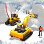 雪山挖掘机模拟器手机游戏
