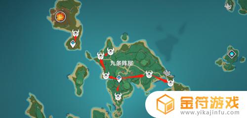 原神 刀镡路线 原神刀镡采集路线规划